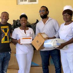 Receiving Medicines at Port Antonio